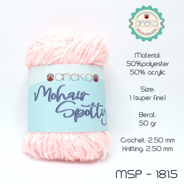 Benang Rajut Katun Mohair Spotty / Mohair Spotty Yarn - 1815