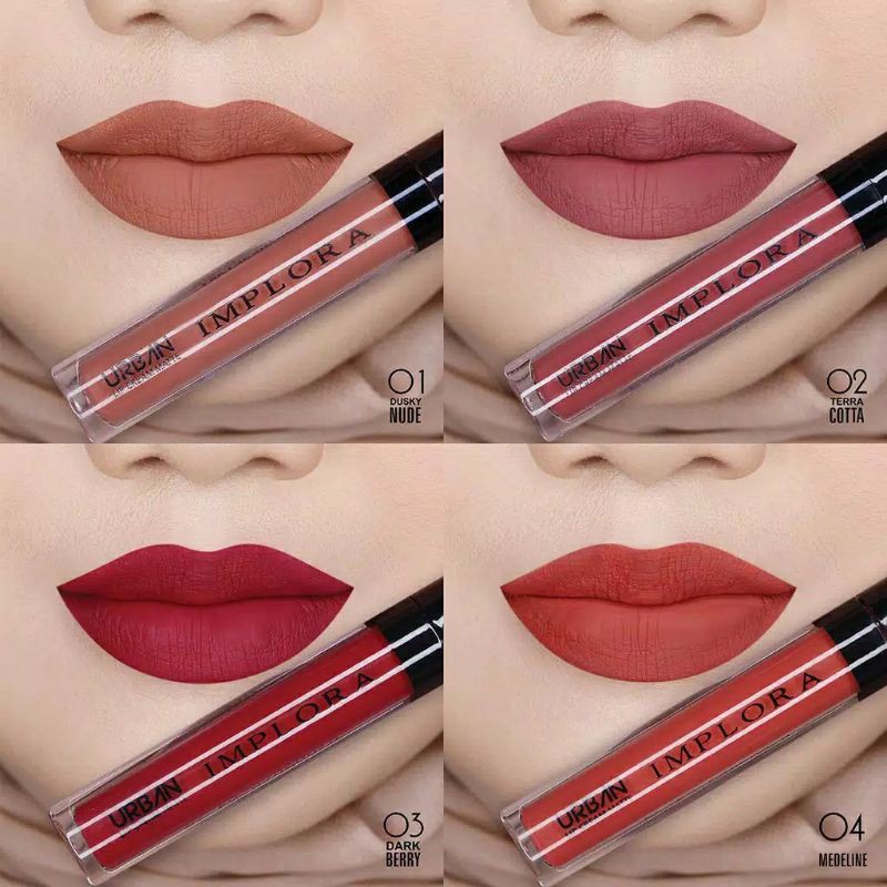 IMPLORA Urban Lip Cream Matte READY LENGKAP NO. 1 - 12