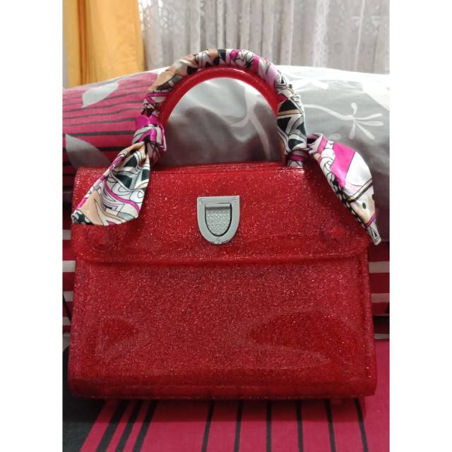 Tas jelly gliter dior