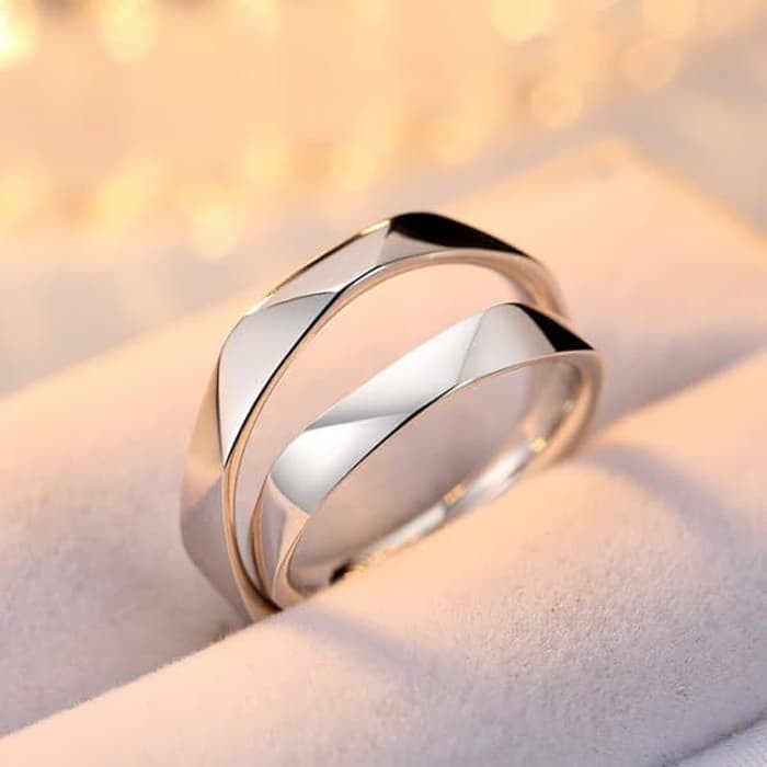 Cincin Kawin Couple, Perak, Palladium, Tunangan, Nikah -CINCIN PASANGAN ISLAM HALAL