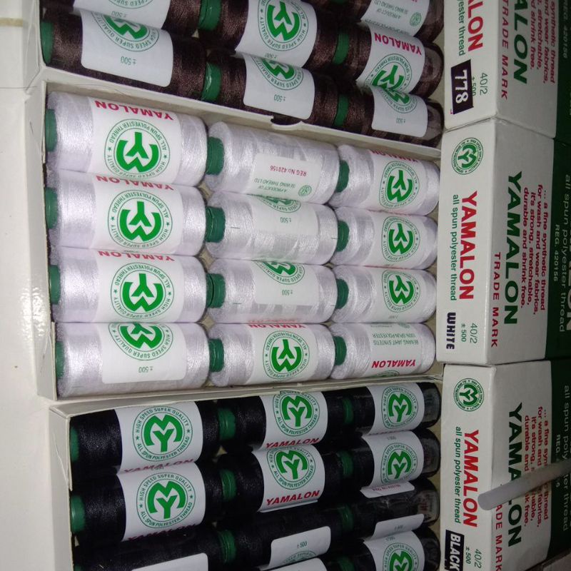 Benang jahit yamalon 500 yard benang yamalon benang menjahit