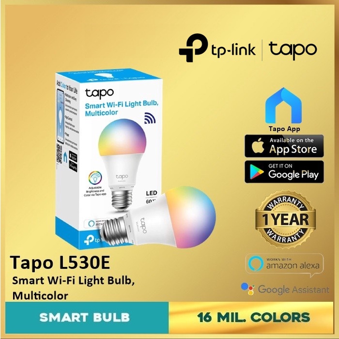 Tp-link Tapo L530E Smart WiFi Light Bulb Multicolor TpLink L530 E L530