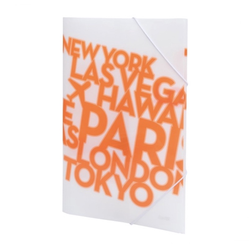 

bantex pp jolly elastic folder folio orange #3432 12