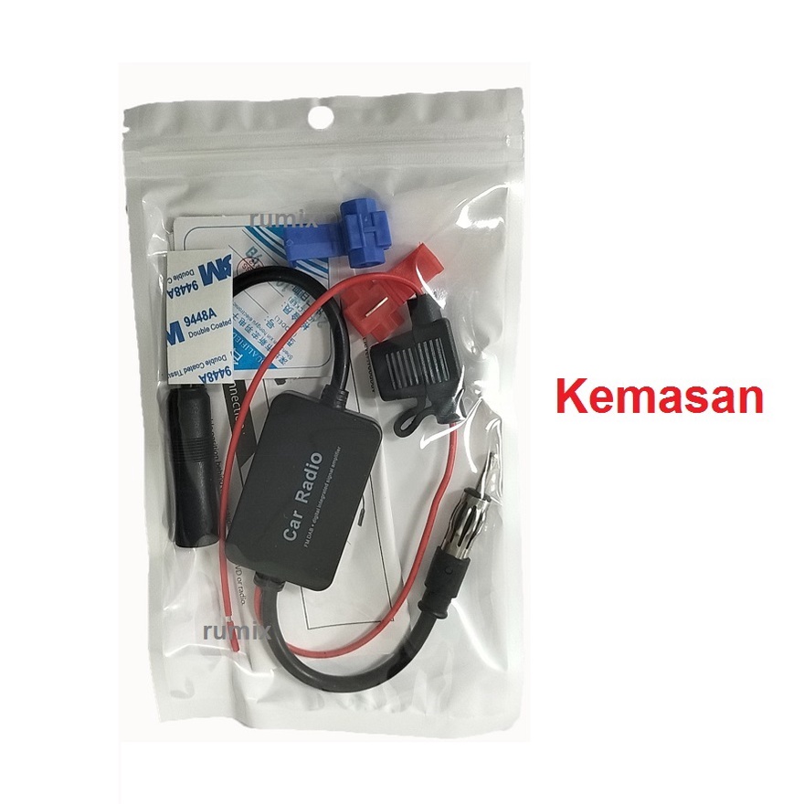 Signal Booster Radio FM Penguat Sinyal Antena Mobil Car Radio Aerials