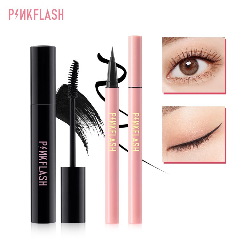 PINKFLASH Long-lasting Waterproof Eyeliner Mascara 2-PCS Eyes set #OhMyLine Eyeliner Pen