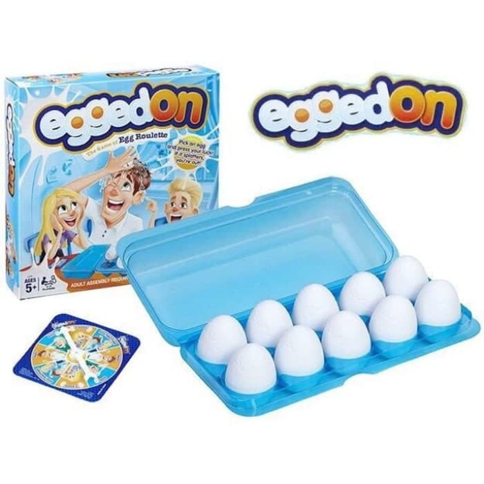 Pie Face Game - Mainan Gigit Buaya - Slime Guar Gum Mainan Egg Roulette Challenge - Mainan Game Seru