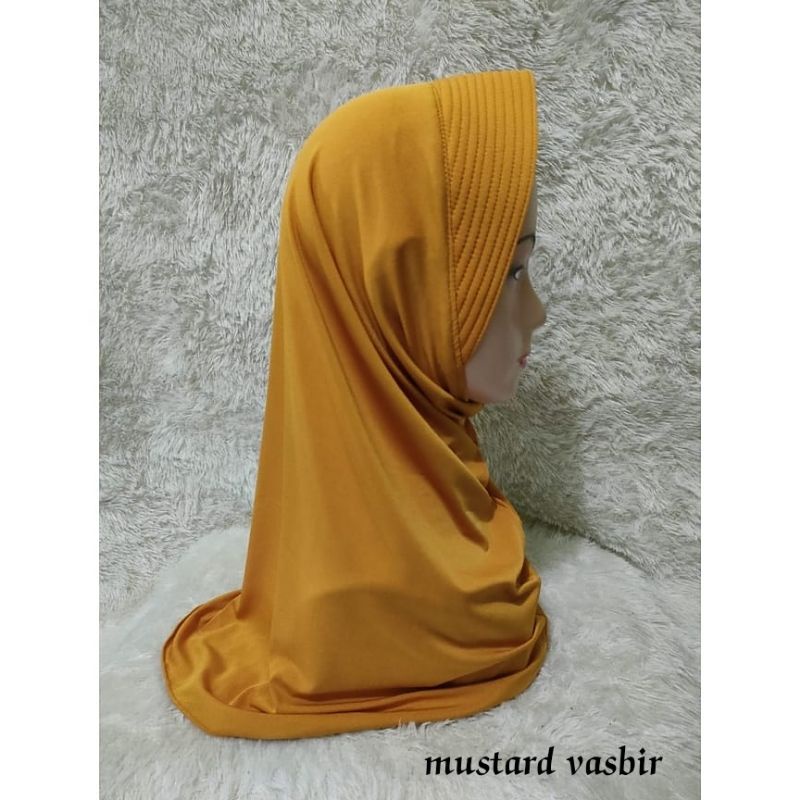 HIJAB BERGO SPORT /JILBAB OLAHRAGA / HIJAB POLI-Mustard