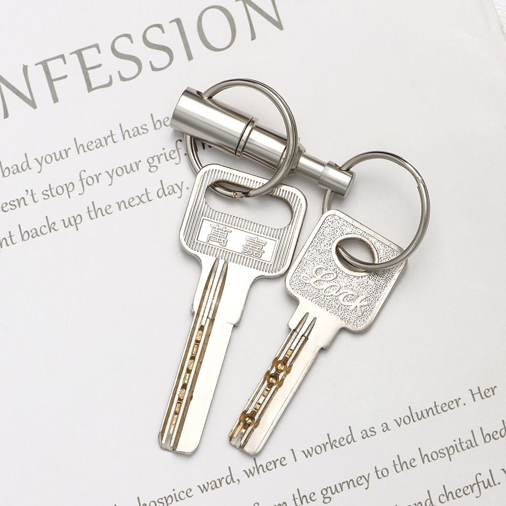 TOP Outdoor Keychain Adjustable Separate Key Ring Portable Separable Removable Disassemble Double Ring Child-mother Buckle