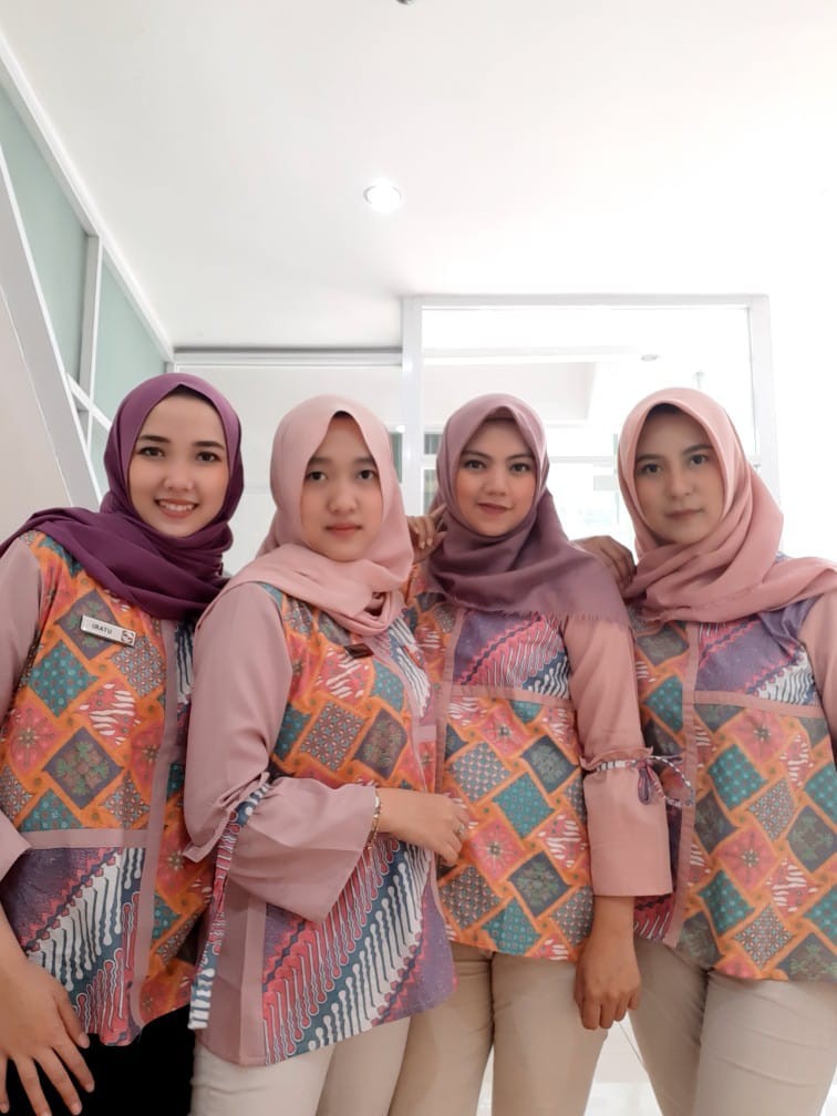 Tey-17 Batik Wanita Asj Sa Hrb026 Kenongo Kemeja Tosca Pendek