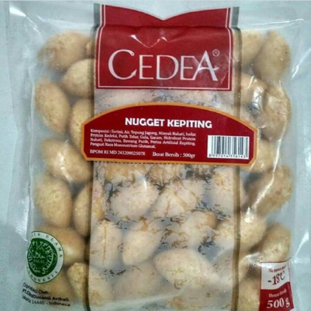 

CEDEA nugget kepiting (CRAB NAGGET) 500gr