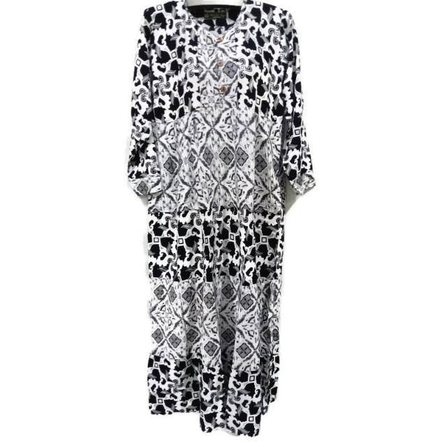 GAMIS BATIK  KENCANA UNGU LENGAN PANJANG | LD SUSUN