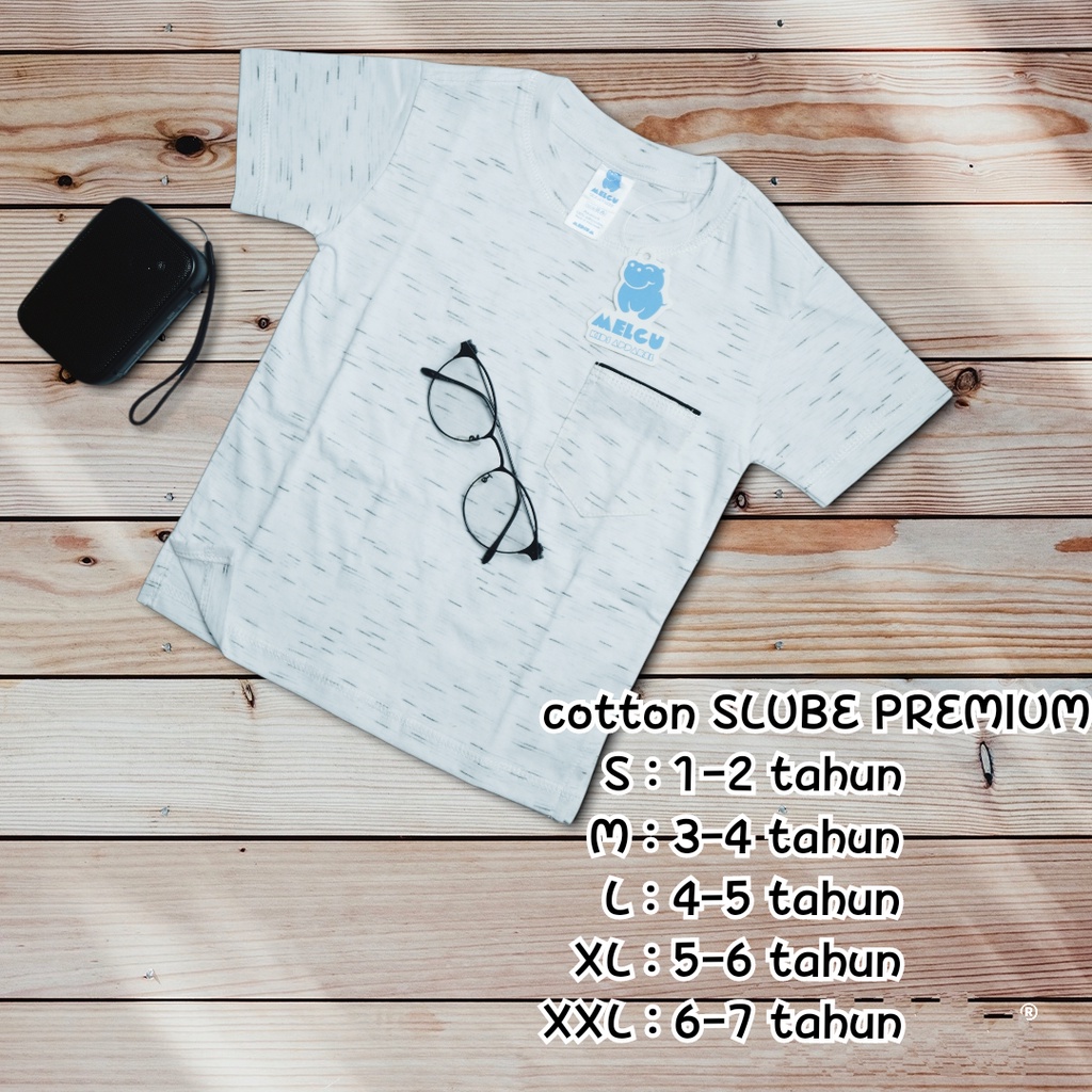 Baju Kaos Motif Anak Premium Bahan Cotton Slube