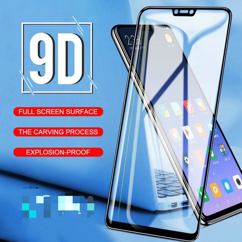 TEMPERED GLASS 9D FULL COVER XIAOMI REDMI NOTE 3 4 4X 5 5A 5 PRO 6 6 PRO ANTI GORES KACA FULL LEM