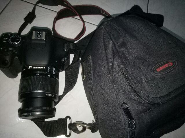 Camera Kamera DSLR Canon EOS 600D Lensa KIT 18-55mm bi