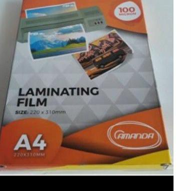 

✧ Plastik Laminating A4 Amanda 100 Micron (1 Pak) ㅥ