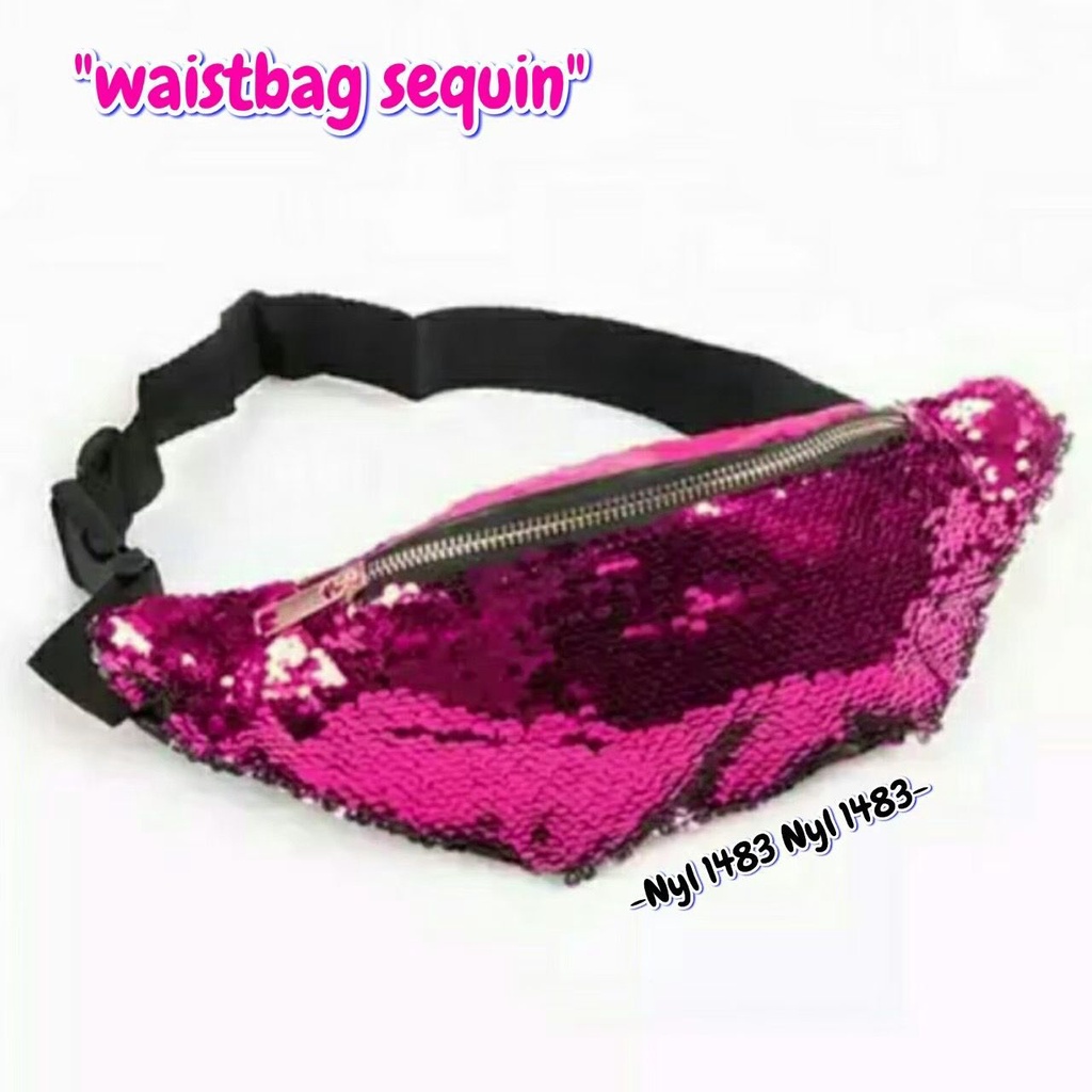 Waistbag Anak &amp; Remaja Sequin Terbaru / Tas Pinggang Anak &amp; Remaja Perempuan / Tas Waistbag Anak &amp; Remaja Sequin Bling-bling