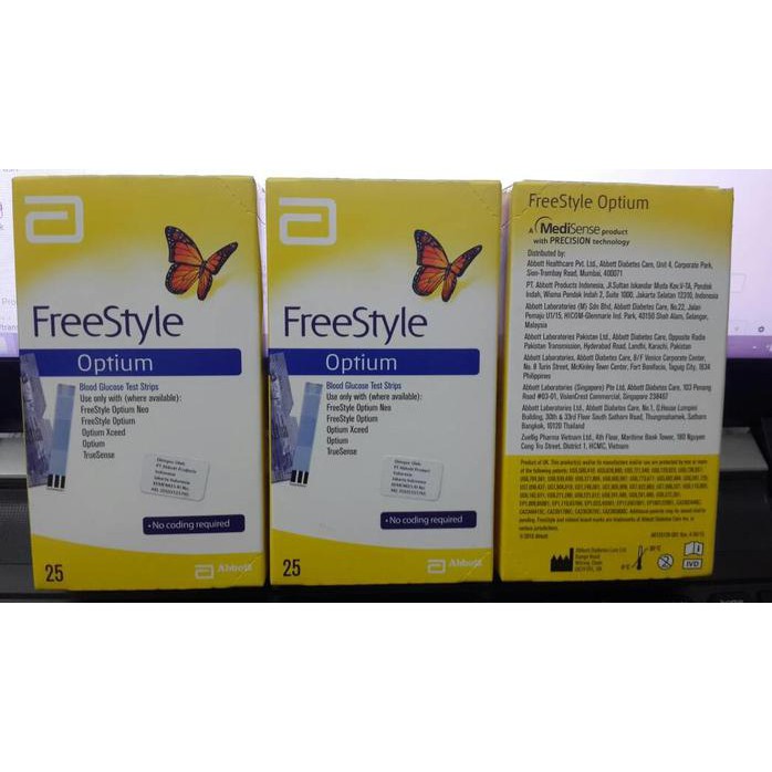 

Refill Strip Glucose Gula Freestyle Optium Isi 25 Strip
