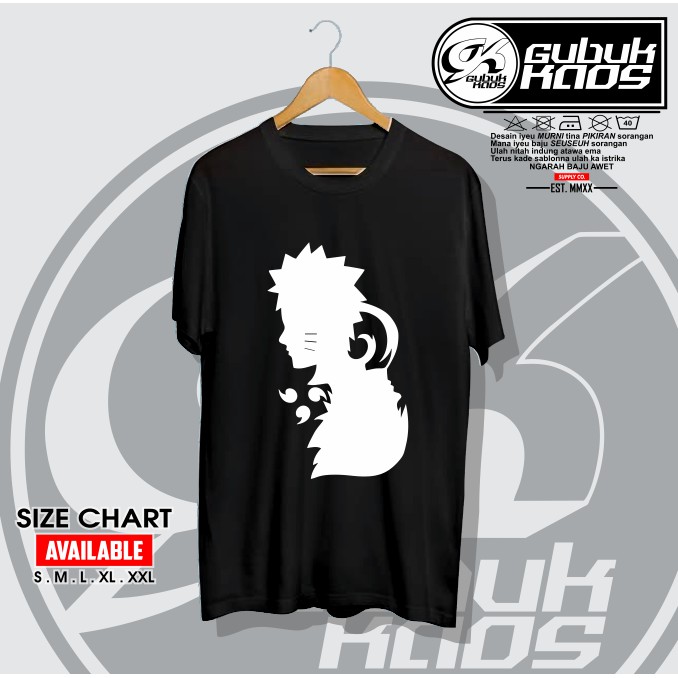 BAJU KAOS NARUTO DAN SASUKE ANIME NARUTO KEREN - GUBUK KAOS