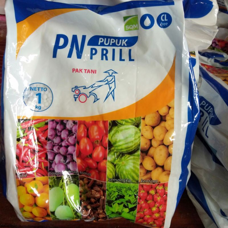 Pupuk KNO3 Putih PN Prill 1 Kg kemasan original pabrik