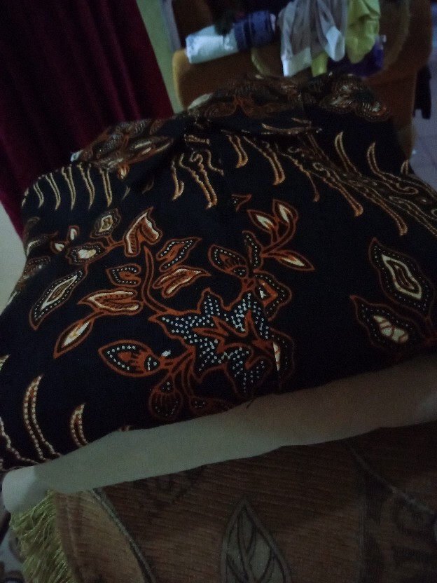 Set Couple Mini Blouse Brown Maura Couple - Sania Ruffle Batik Couple Ori Ndoro Jowi Suryandhanu Dnt