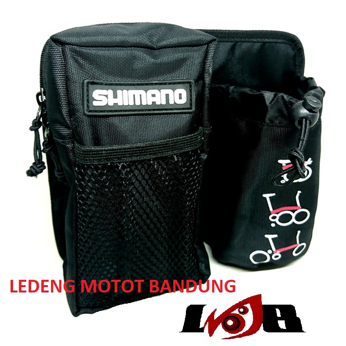 Tas Stang Seli Tempat Simpan Botol Minum HP Dompet Handle Bar Sepeda Lipat