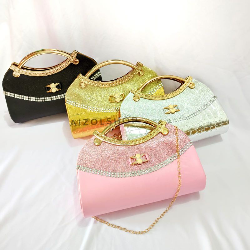 SALE PAKET HEMAT 6 pcs Tas pesta ELIZA/tas tangan /tas wanita/ clutch /tas mewah