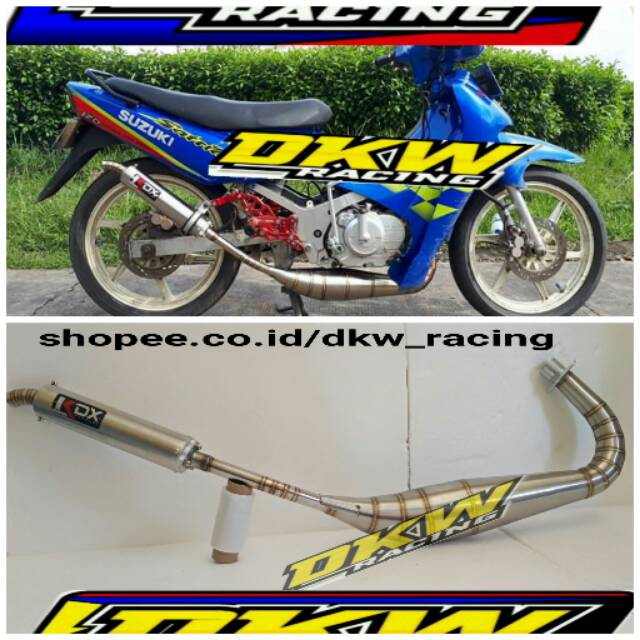 Knalpot satria 2tak satria lumba satria hiu kdx fullstainles