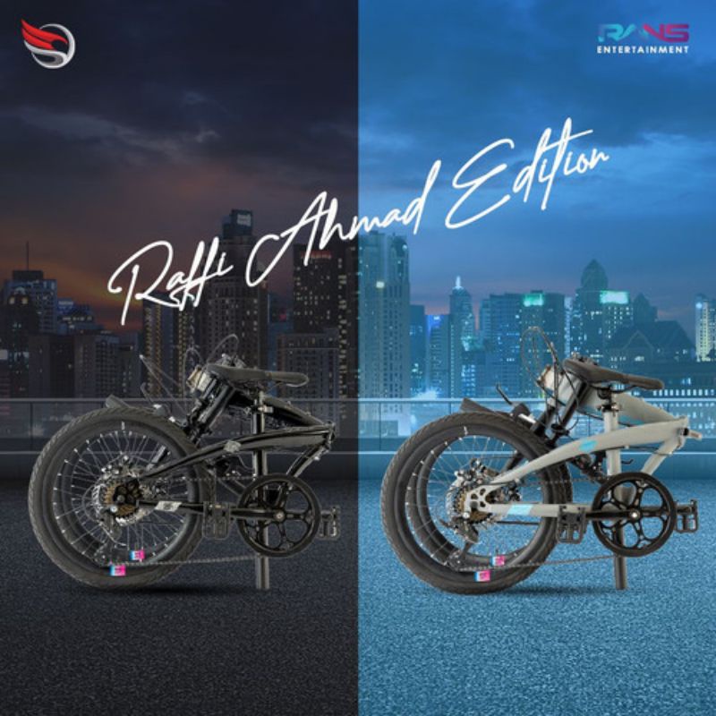 Sepeda Lipat 20 Police Milan Gen 3.0 Element Rans Raffi Nagita Dewasa