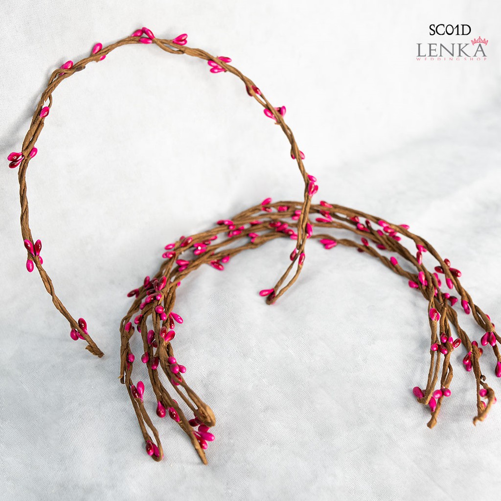 LENKA FLOWER CROWN BRIDAL PESTA AKSESORIS RAMBUT PENGANTIN ANAK SC01D