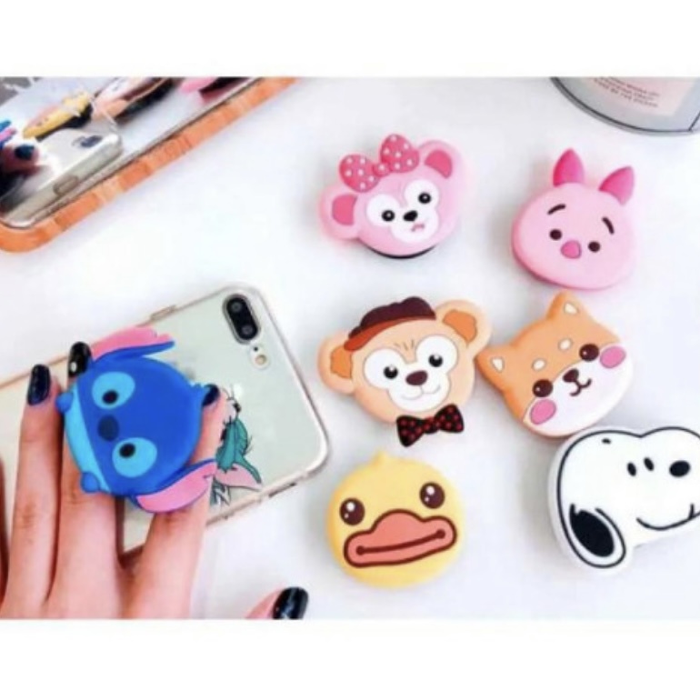 Pop Socket Penyangga Handphone 3D Karakter Popsockets Motif