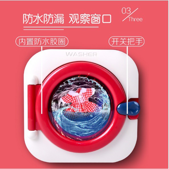 Mainan mesin cuci baju anak bisa putar air , Mainan mini washing machine, Mainan laundry-4