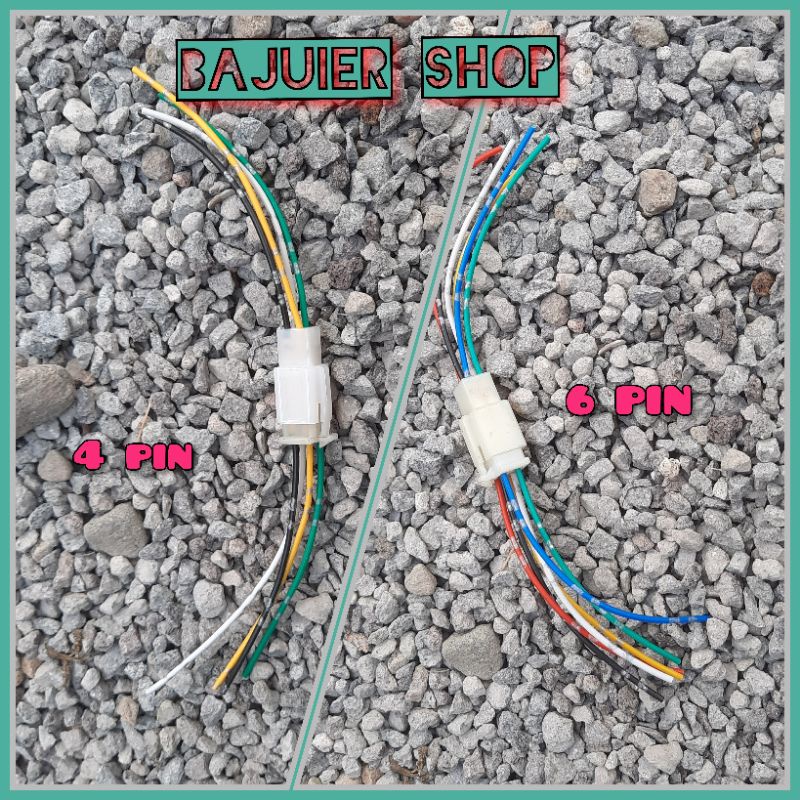 SOKET 4 PIN DAN SOKET 6 PIN UNTUK MOTOR MAUPUN MOBIL