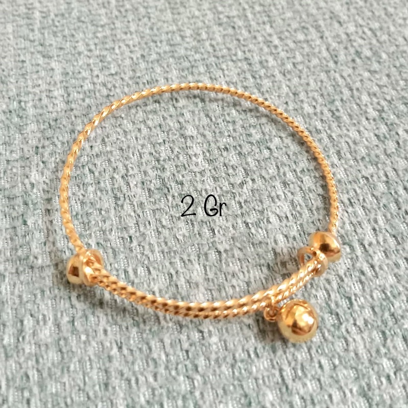Gelang Anak Pelintir Emas Muda 2 Gram