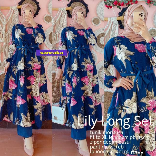 SET TUNIK MONALISA // LILY LONG SET BY SANCAKA