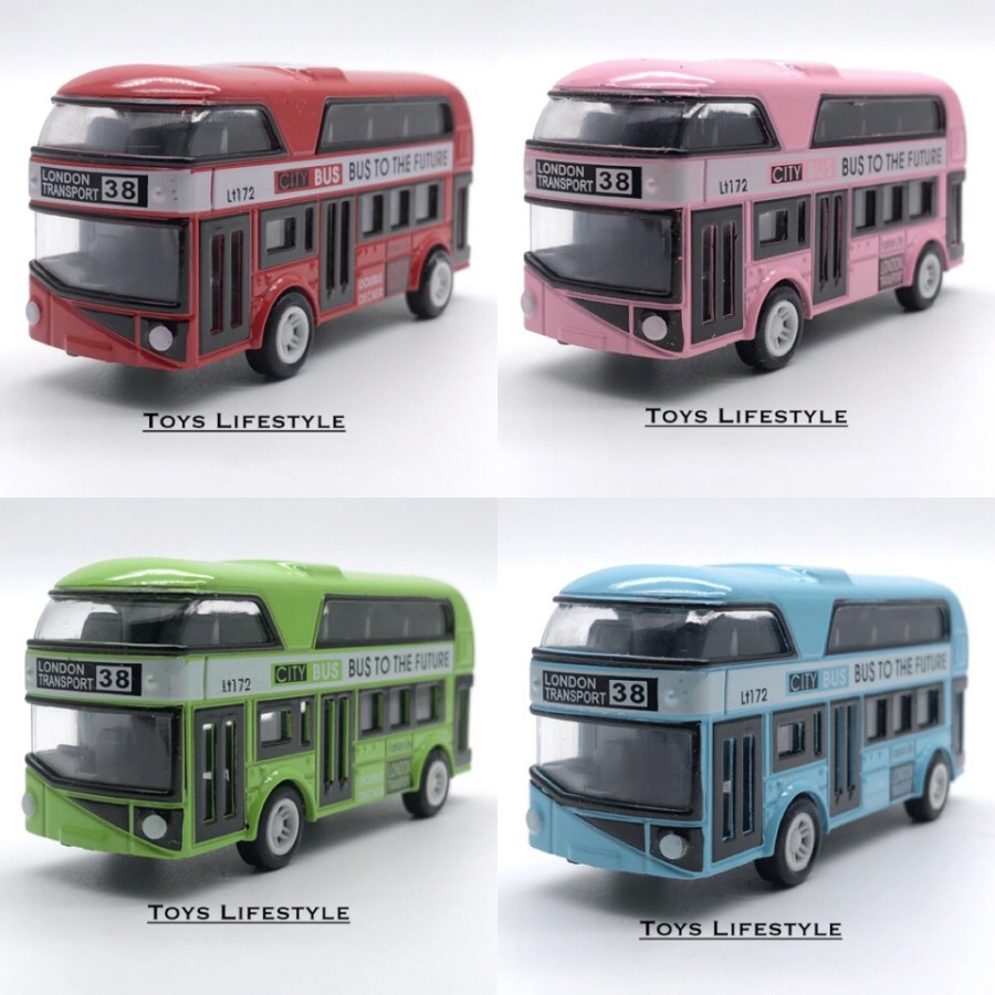 Mainan Mobil Anak Diecast Bus 2 Lantai City Bus London Transport