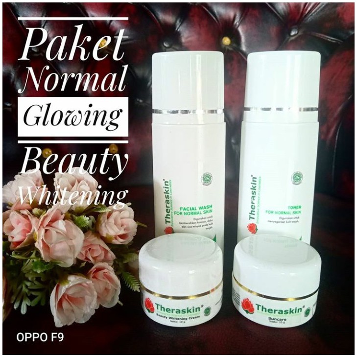 Paket Normal Glowing Beauty Whitening/Theraskin Paket Glowing