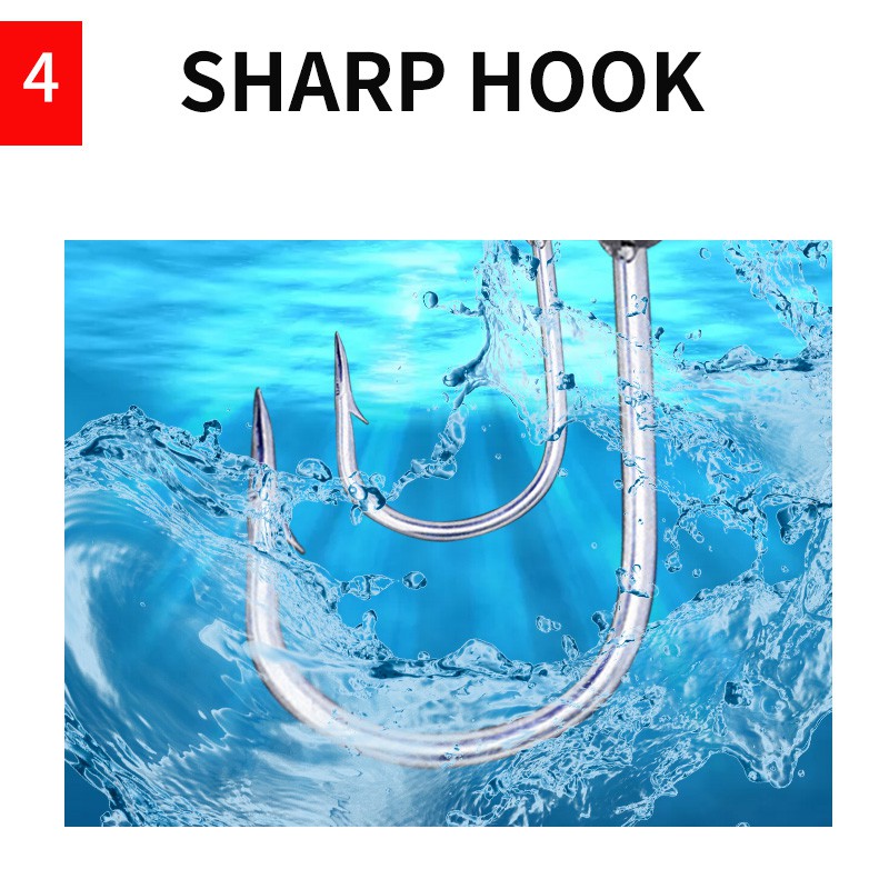 10Pcs Tumbler Fishing Hook Soft Lure Jigging Hook Jig Head 3.5g/5g/7g/10g/14g