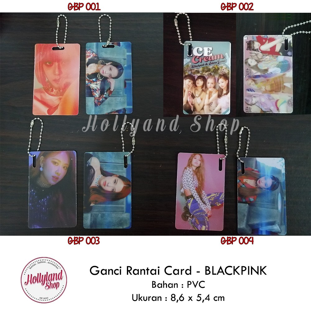 Gantungan Kunci Kartu PVC Card Blackpink Unofficial