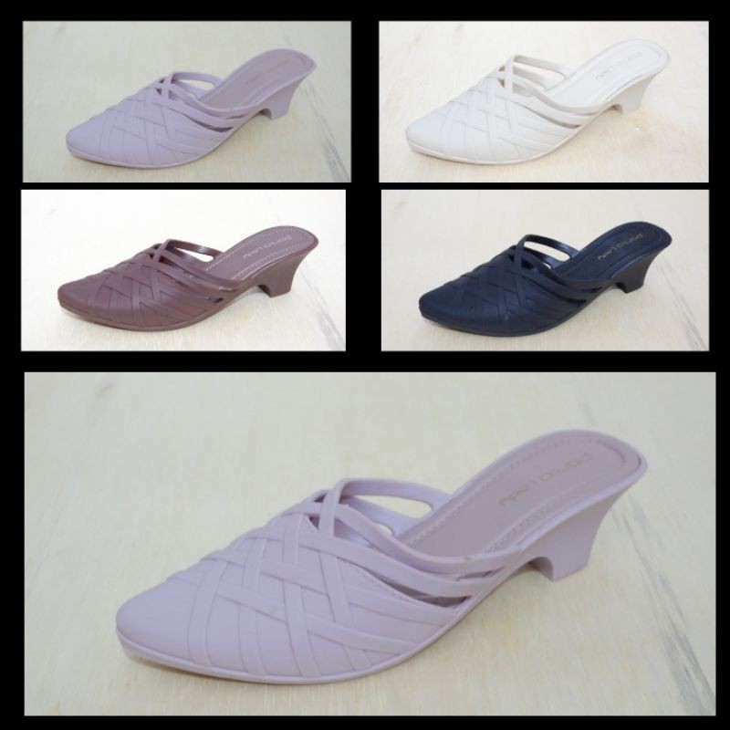 Sandal jelly wedges wanita termurah porto lady weges