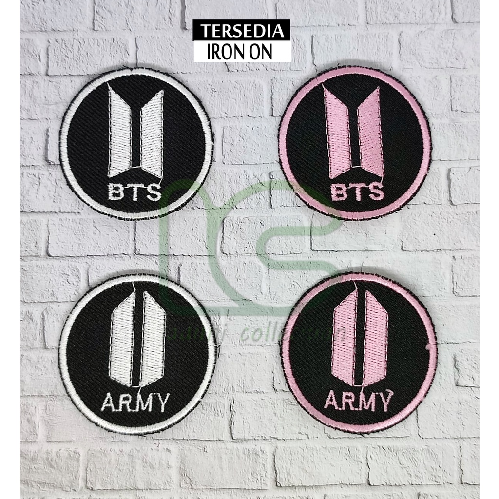 Patch BORDIR  LOGO BTS ARMY BULAT