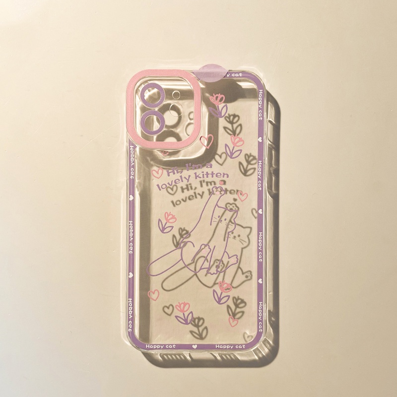 Soft case Silikon Transparan 13pro 13prm Motif Kartun Untuk iphone 11 12pro MAX 7p 8p XS MAX Xr 11 MAX 7se-se20207se-se