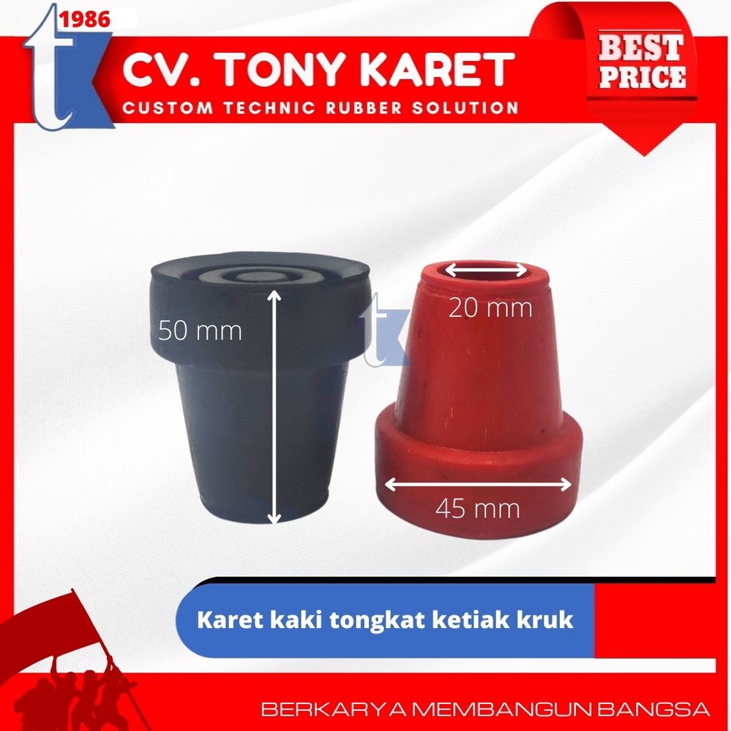 Karet kaki tongkat ketiak kruk