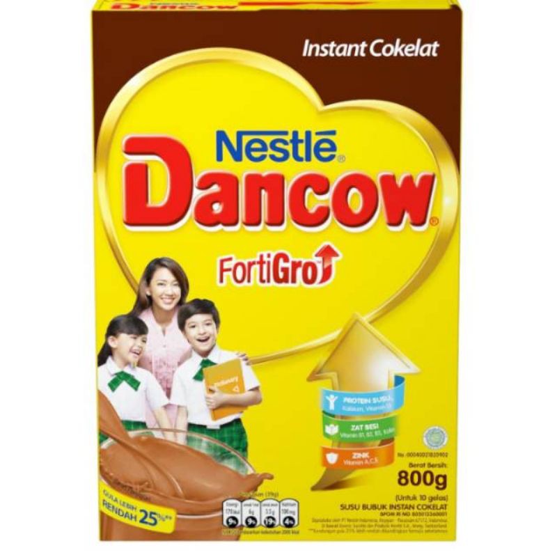 

Dancow Fortigro coklat, vanilla, madu, full cream 800g