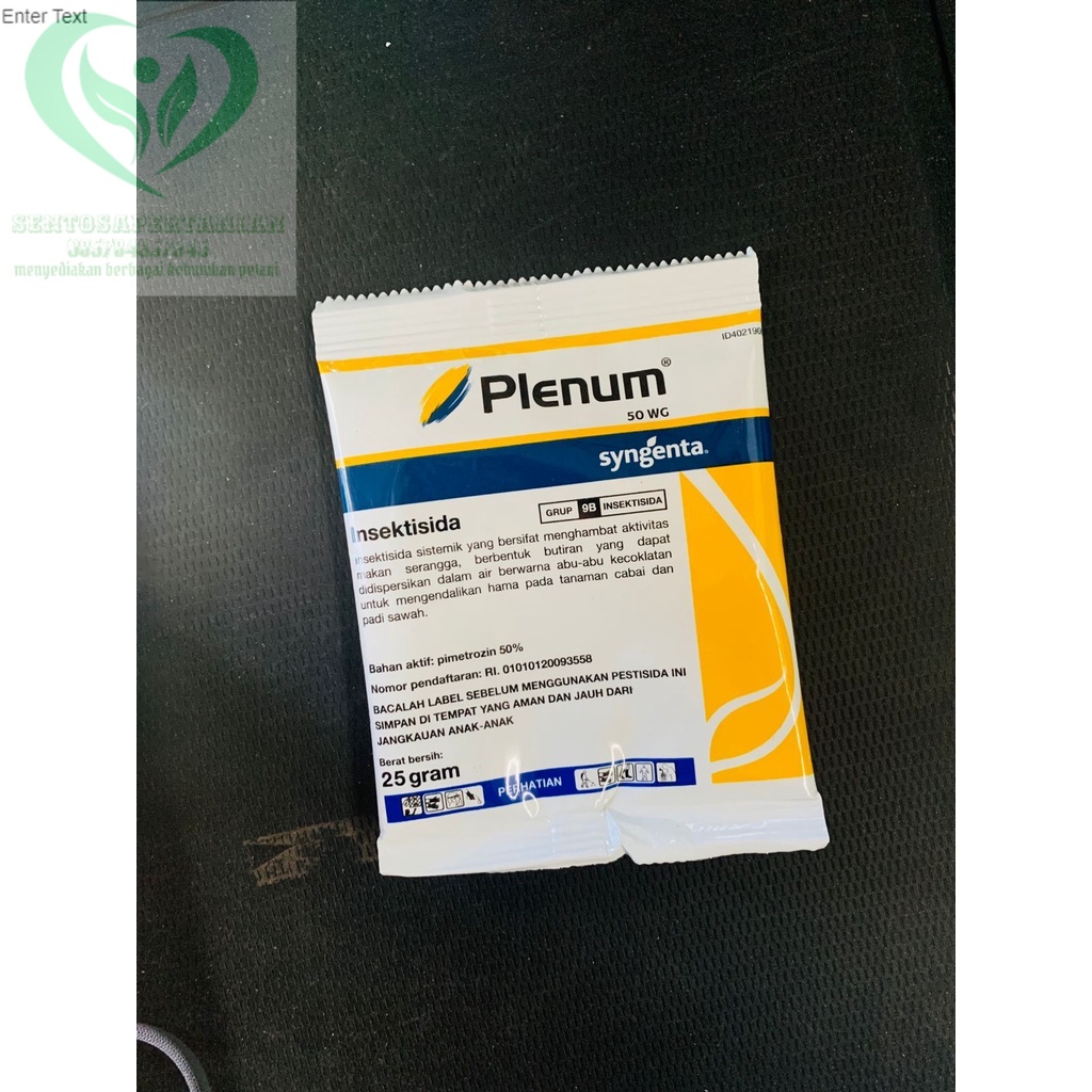 Obat pembasmi wereng PLENUM 50WG 25gram dari SYNGENTA