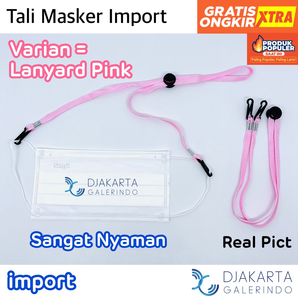 Tali Makser / Lanyard Masker / Gantungan Masker / Strap Masker / Kalung Masker Import