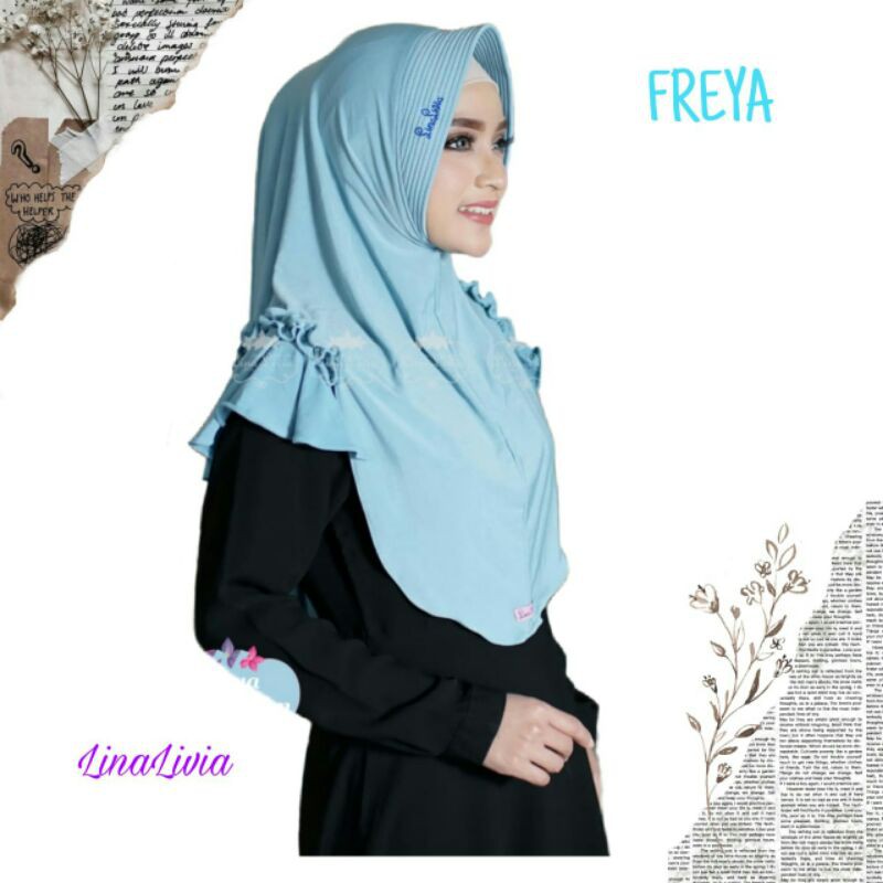 jilbab hijab Linalivia FREYA kerudung krudung bergo instan non Arrafi Zoya Hijabwanitacantik murah terbaru 2021 cod jakarta tangerang bekasi karawang bandung sukabumi cimahi subang semarang tegal kendal jepara brebes blora grobogan lampung kalimantan-Blue denim