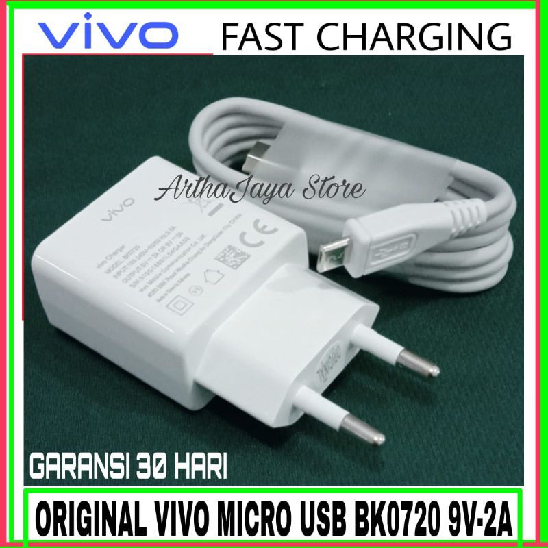 Charger Vivo Y17 ORIGINAL 100% Fast Charging Micro USB
