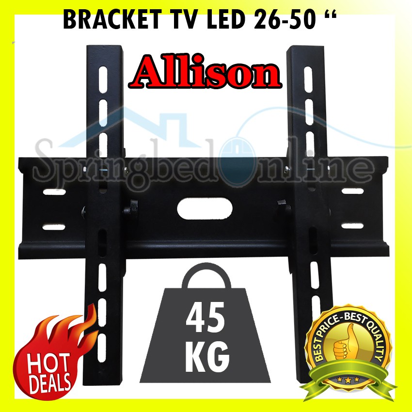 Wall Mount Braket TV LED Dan LCD 26 Sd 50 Inch Braket Allison Tebal Dan Kuat