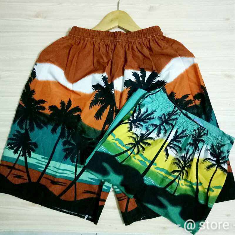 Celana Pendek Pria Kolor Dewasa Pantai Renang Surfing Motif Fashion