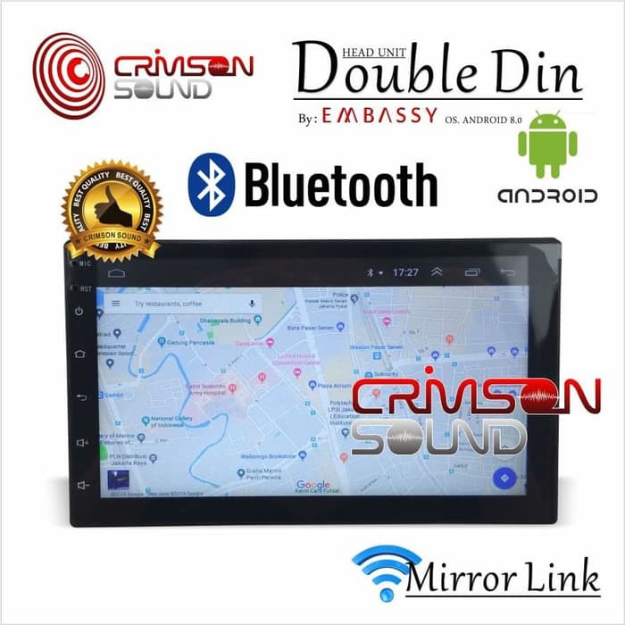 HEAD UNIT Double Din ANDROID EMBASSY EM-888